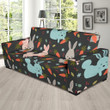 Carrot Rabbit Bunny Pattern Background Sofa Cover