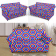Optical Illusion Techno Movement Pattern Sofa Cover