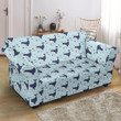 Whale Cute Blue Ocean Pattern Sofa Cover