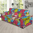 Different Color Monster Funny Pattern Sofa Cover