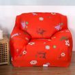 Captivating Christmas Tree Reindeer Snowflake Red Theme Sofa Cover