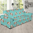 Beagle Paw Illustration Sofa Cover
