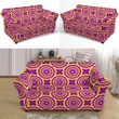 Golden Optical Illusion Expansion Pattern Sofa Cover
