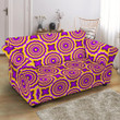 Golden Optical Illusion Expansion Pattern Sofa Cover