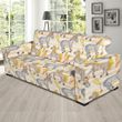 Cute Donkey Pattern Background Sofa Cover