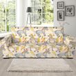 Cute Donkey Pattern Background Sofa Cover