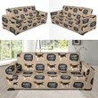 Woof Woof Beagle Pattern Sofa Cover