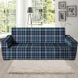 Tartan Blue Plaid Artistic Theme Sofa Cover