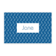 Classic Blue Pineapple Custom Name Printed Placemat Table Mat