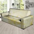 Gold Marble And Cream Skin Print Sofa Cover