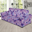 Giraffe Purple Pattern Background Sofa Cover