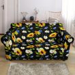 Sunflower Chamomile Bright Floral Pattern Sofa Cover