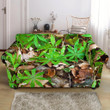Camouflage Realistic Tree Fresh Leave Pattern Sofa Cover
