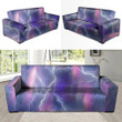 Lightning Aurora And Romatic Galaxy Space Sofa Cover