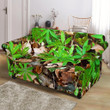 Camouflage Realistic Tree Fresh Leave Pattern Sofa Cover