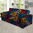 Colorful Geometric Pattern Print Sofa Cover