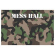 Green And Brown Camo Mess Hall Printed Placemat Table Mat