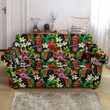 Colorful Parrot Design Pattern Print Sofa Cover