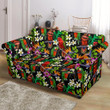 Colorful Parrot Design Pattern Print Sofa Cover