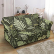 Green Fern Leave Pattern Graceful Design Sofa Cover