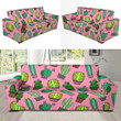 Cactus Pink Pattern Background Sofa Cover