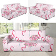Tropical Flamingo Hawaiian Floral Pattern Sofa Cover