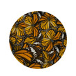 Monarch Butterfly Pattern Design Round Rug Home Decor