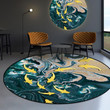 School Of Fishes Pattern Round Rug Home Decor