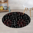 Witch Symbols Abstract Art Round Rug Home Decor