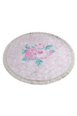 Monet Pink Colorful Background Round Rug Home Decor