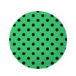Green Polka Dot Design Round Rug Home Decor