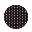 Black And White Tiny Polka Dot Funny Design Round Rug Home Decor