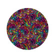 Psychedelic Trippy Eye Colorful Design Round Rug Home Decor