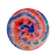Tie Dye Swirl Batik Blue And Red Pattern Round Rug Home Decor