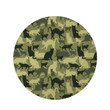 Cat Camouflage Pattern Round Rug Home Decor