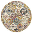 Museum Ainsley Rust Background Round Rug Home Decor
