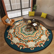 Trendy Gorgeous Mandala Artistic Round Rug Home Decor