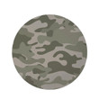 Grey And Green Camouflage Design Round Rug Home Decor