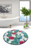 Cactus Colorful Background Round Rug Home Decor