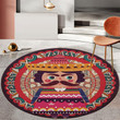Red Character Modern Artistic Round Rug Home Decor