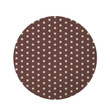 Brown Theme Cute Tiny Polka Dot Round Rug Home Decor