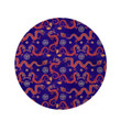 Blue Chinese Dragon Hoodie Pattern Round Rug Home Decor