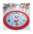 Area Rugs For Kids Round Happy Hour Theme Colorful Background Round Rug Home Decor