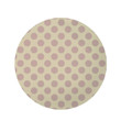 Brown And Cream Polka Dot Lovely Design Round Rug Home Decor