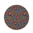 Trippy Psychedelic Floral Appealing Design Round Rug Home Decor
