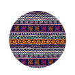 Multicolor Native Aztec Geometric Hipster Design Round Rug Home Decor