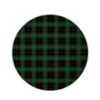 Black Green Plaid Tartan Round Rug Home Decor