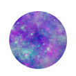 Blue And Pink Galaxy Space Round Rug Home Decor