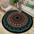 Motley Gorgeous Mandala Artistic Round Rug Home Decor