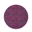 Blue And Pink Cheetah Skin Round Rug Home Decor